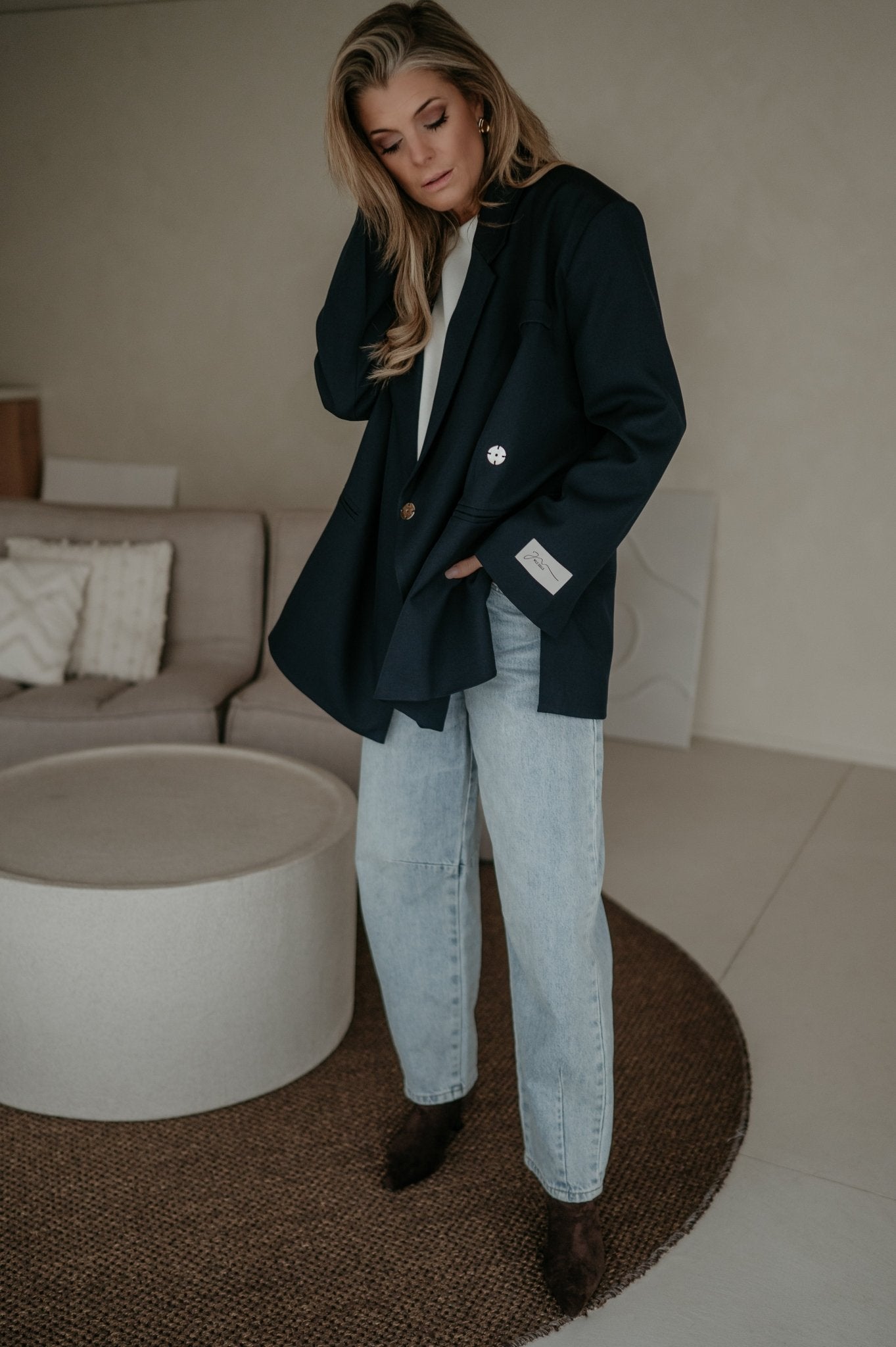 Rabbrivo blazer I Navy Blue - Wild Souls by JV® - Blazers