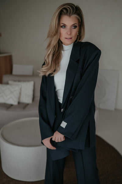 Rabbrivo blazer I Navy Blue - Wild Souls by JV® - Blazers