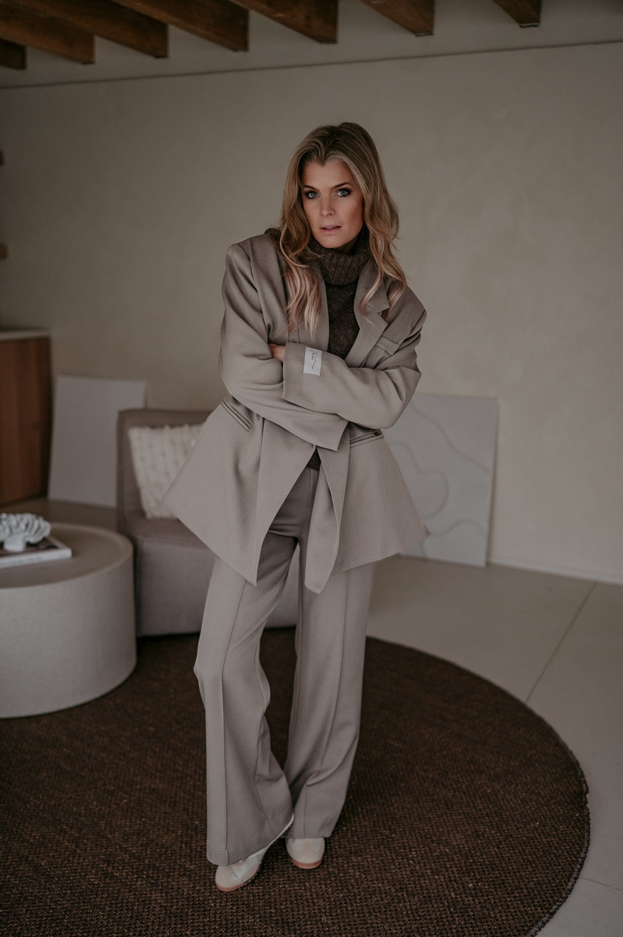 Rabbrivo blazer I Taupe - Wild Souls by JV® - Blazers