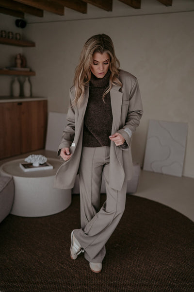 Rabbrivo blazer I Taupe - Wild Souls by JV® - Blazers