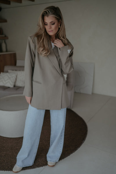 Rabbrivo blazer I Taupe - Wild Souls by JV® - Blazers