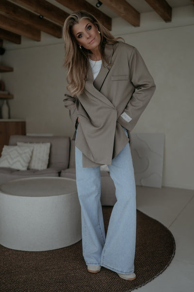 Rabbrivo blazer I Taupe - Wild Souls by JV® - Blazers