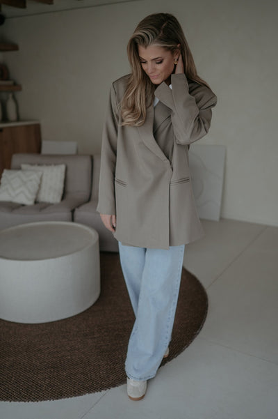 Rabbrivo blazer I Taupe - Wild Souls by JV® - Blazers