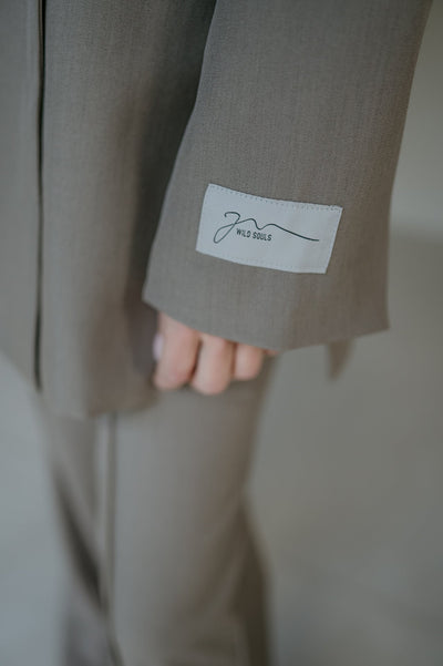Rabbrivo blazer I Taupe - Wild Souls by JV® - Blazers
