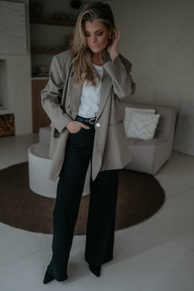 Rabbrivo blazer I Taupe - Wild Souls by JV® - Blazers