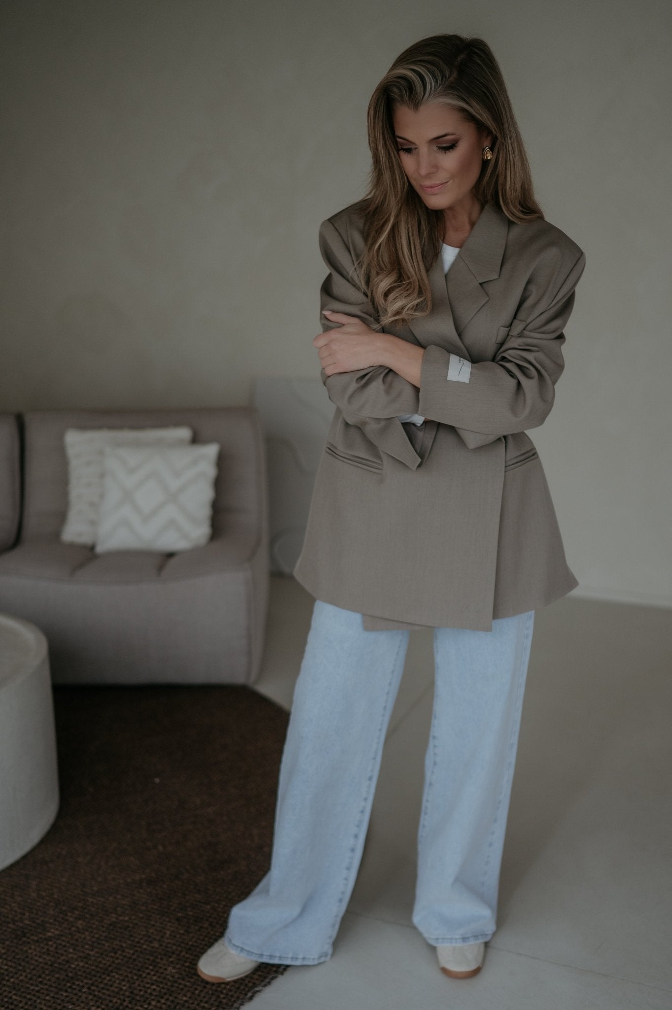 Rabbrivo blazer I Taupe - Wild Souls by JV® - Blazers