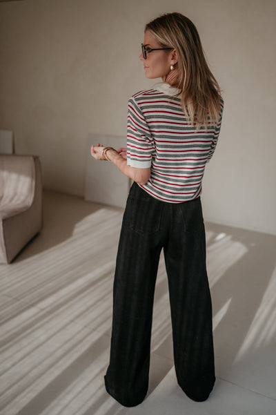 Ramarro top I Striped Red - Wild Souls by JV® - Tops