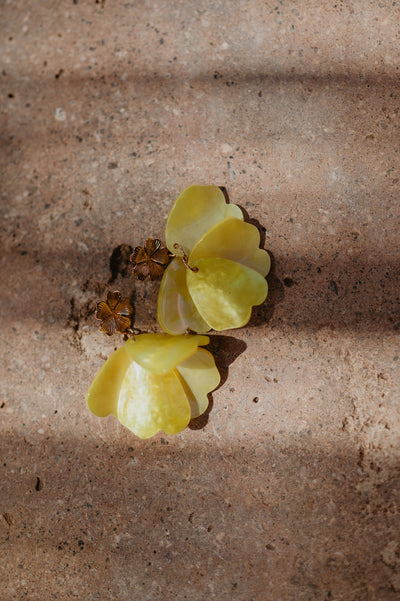 Raspare earrings I Yellow - Wild Souls by JV® - Earrings