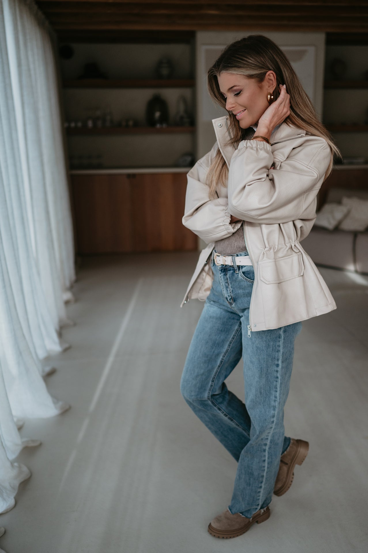 Recita jacket I Beige - Wild Souls by JV® - Jackets