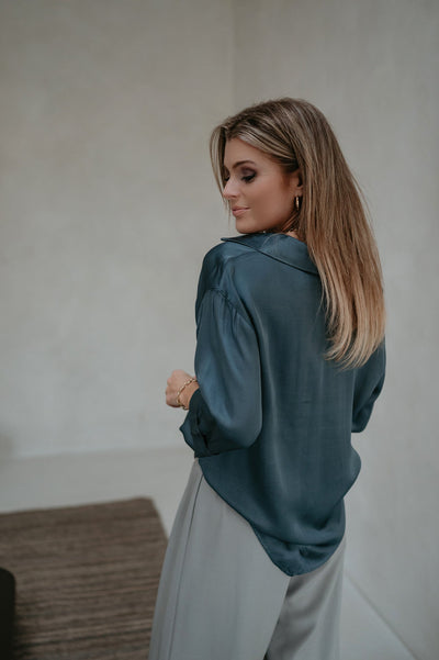 Regala blouse I Petrol - Wild Souls by JV® - Blouses