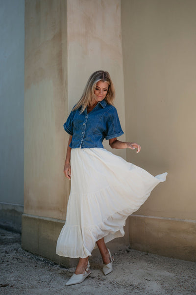 Respira blouse I Blue - Wild Souls by JV® - Blouses