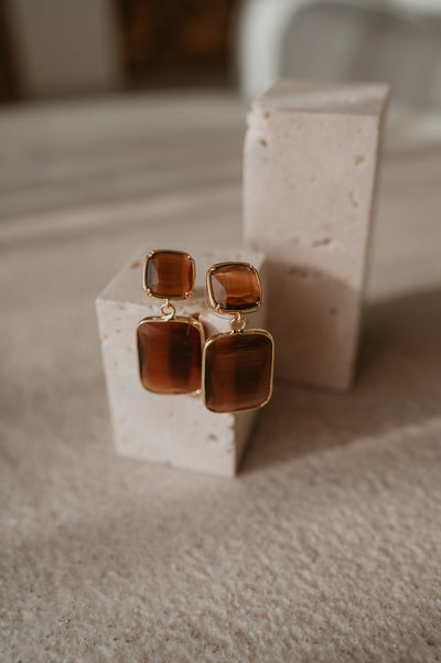Retto earrings I Taupe - Wild Souls by JV® - Earrings
