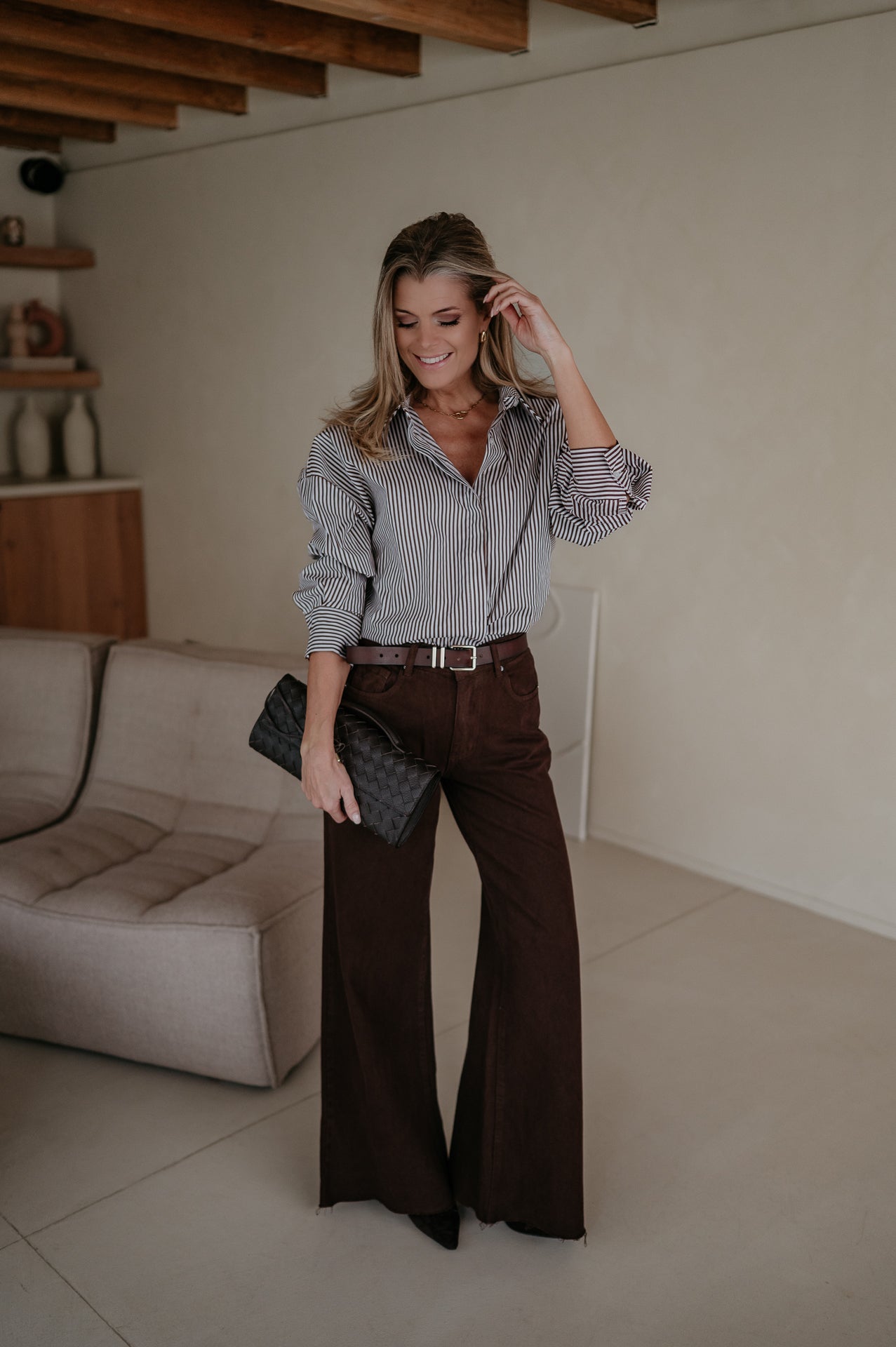 Rilone jeans I Chocolate Brown - Wild Souls by JV® - Jeans