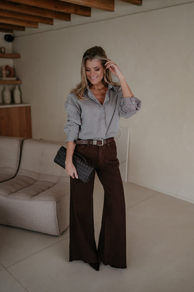Rilone jeans I Chocolate Brown - Wild Souls by JV® - Jeans