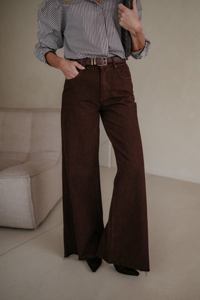 Rilone jeans I Chocolate Brown - Wild Souls by JV® - Jeans