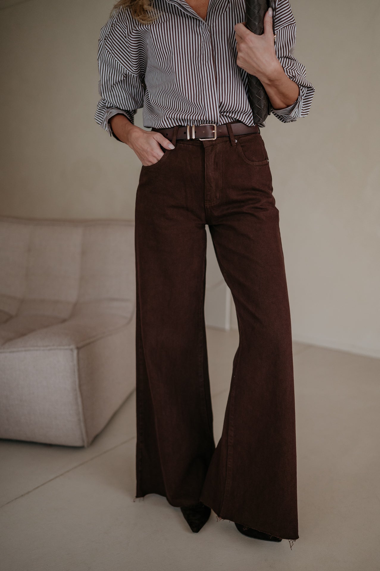 Rilone jeans I Chocolate Brown - Wild Souls by JV® - Jeans