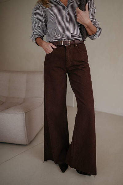 Rilone jeans I Chocolate Brown - Wild Souls by JV® - Jeans
