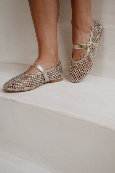 Rinero ballerina I Gold - Wild Souls by JV® - Ballerinas