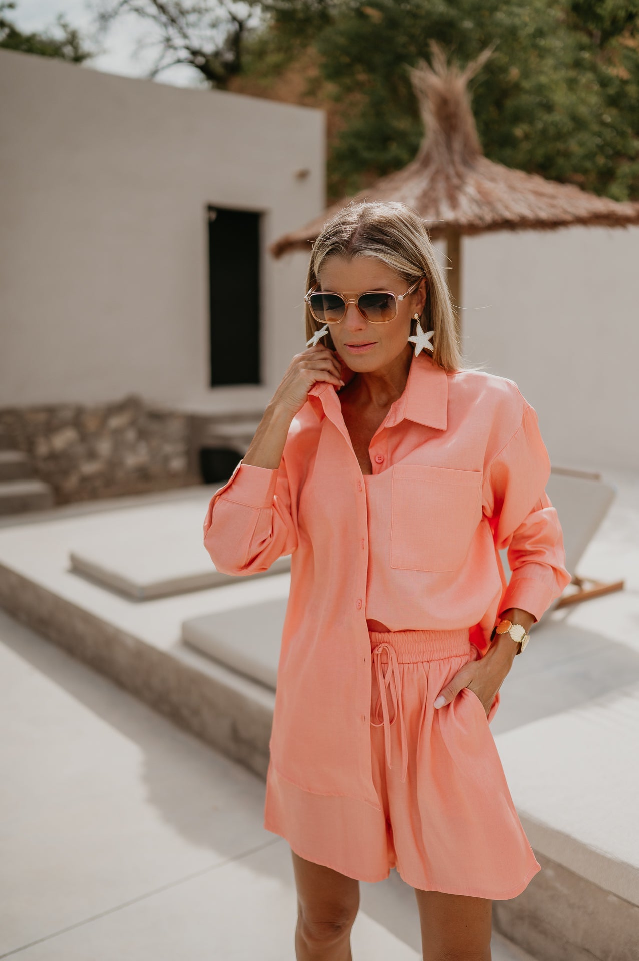 Ritiene blouse I Peach - Wild Souls by JV® - Blouses