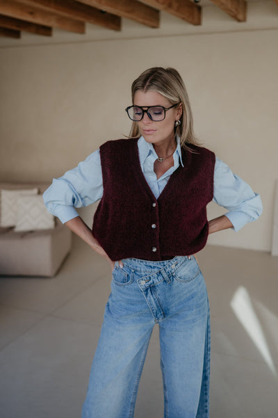 Rosa gilet I Burgundy - Wild Souls by JV® - Gilets