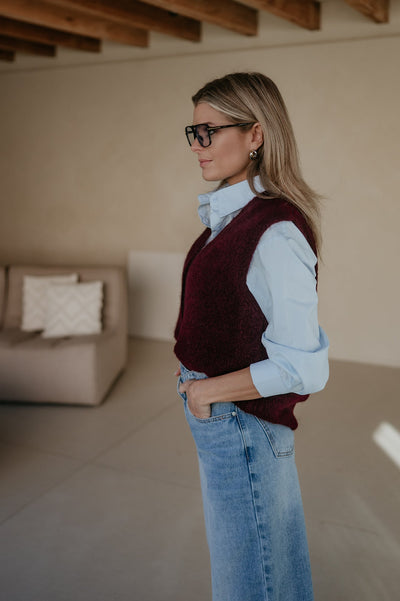 Rosa gilet I Burgundy - Wild Souls by JV® - Gilets