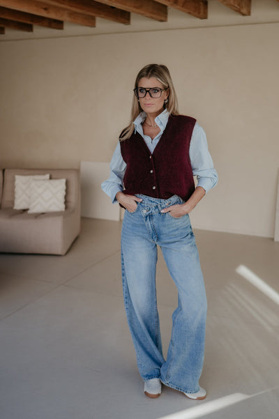 Rosa gilet I Burgundy - Wild Souls by JV® - Gilets
