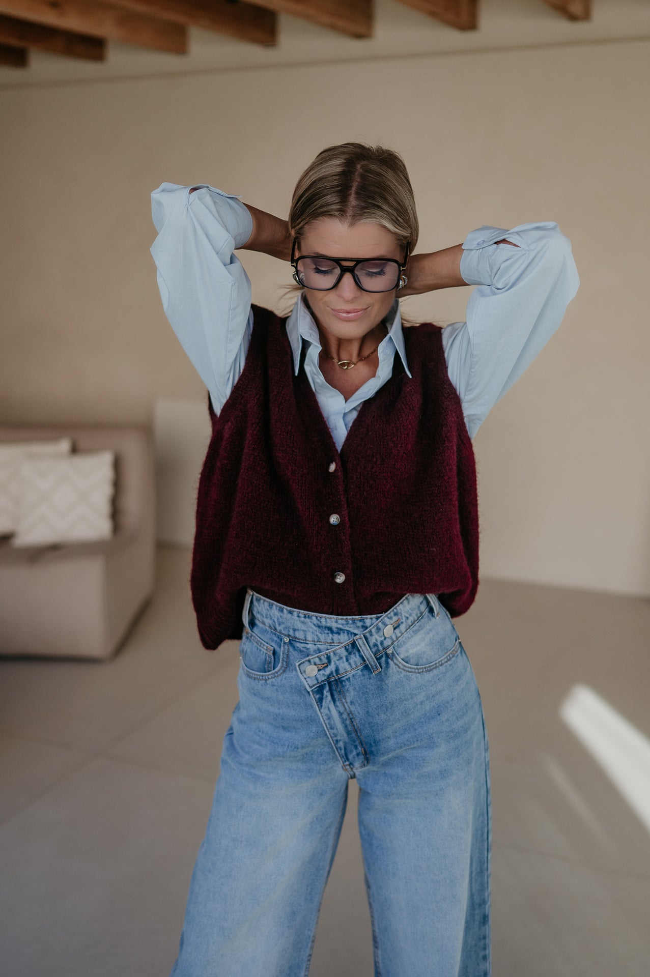 Rosa gilet I Burgundy - Wild Souls by JV® - Gilets
