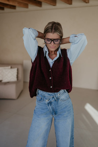 Rosa gilet I Burgundy - Wild Souls by JV® - Gilets