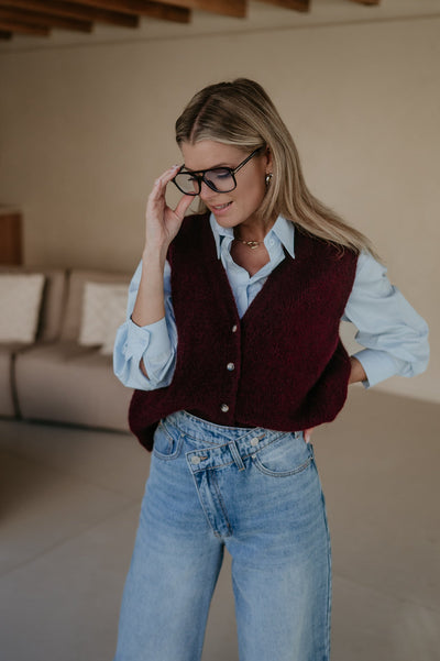 Rosa gilet I Burgundy - Wild Souls by JV® - Gilets