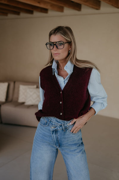 Rosa gilet I Burgundy - Wild Souls by JV® - Gilets