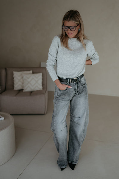 Sala top I Light Grey - Wild Souls by JV® - Knits