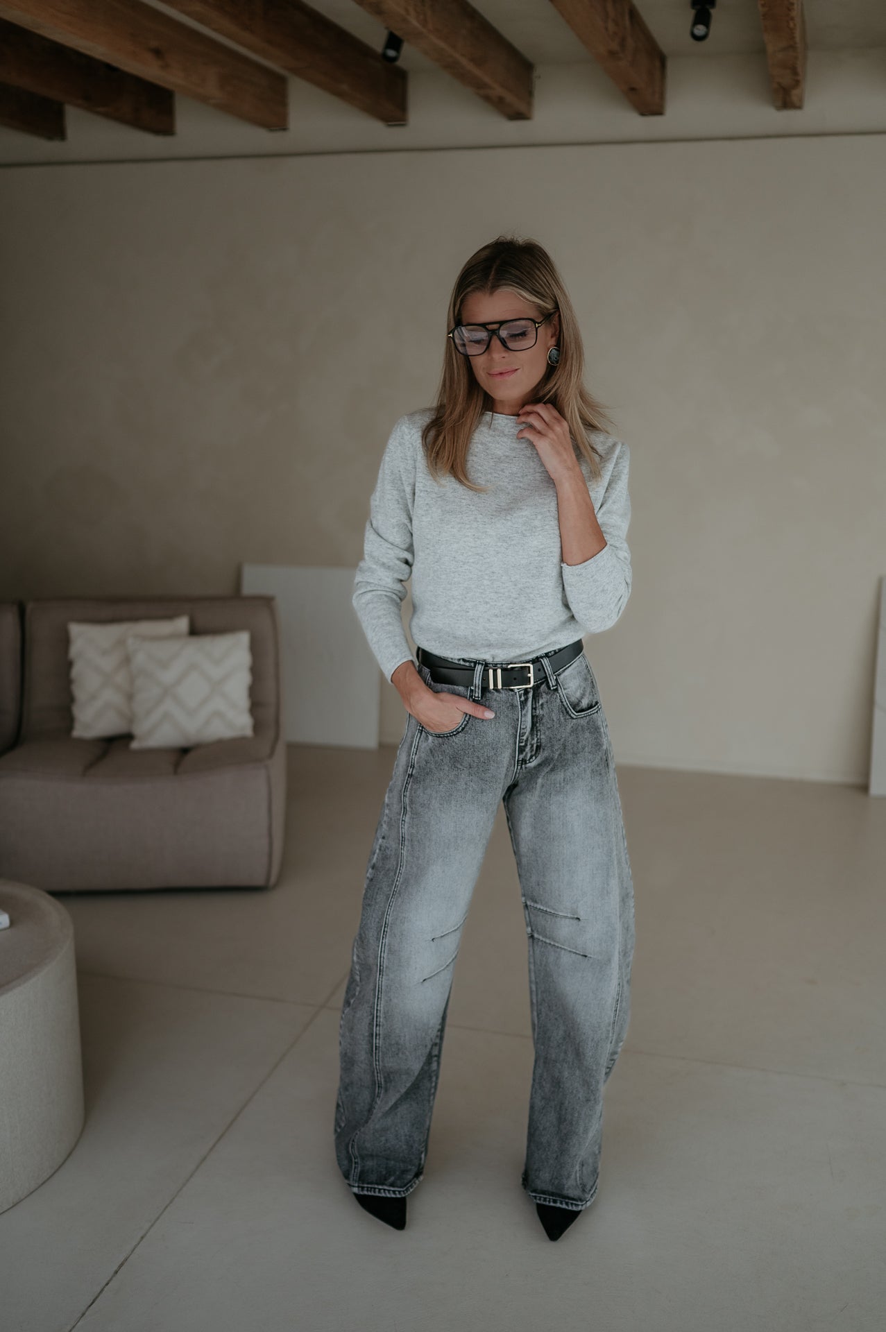 Sala top I Light Grey - Wild Souls by JV® - Knits