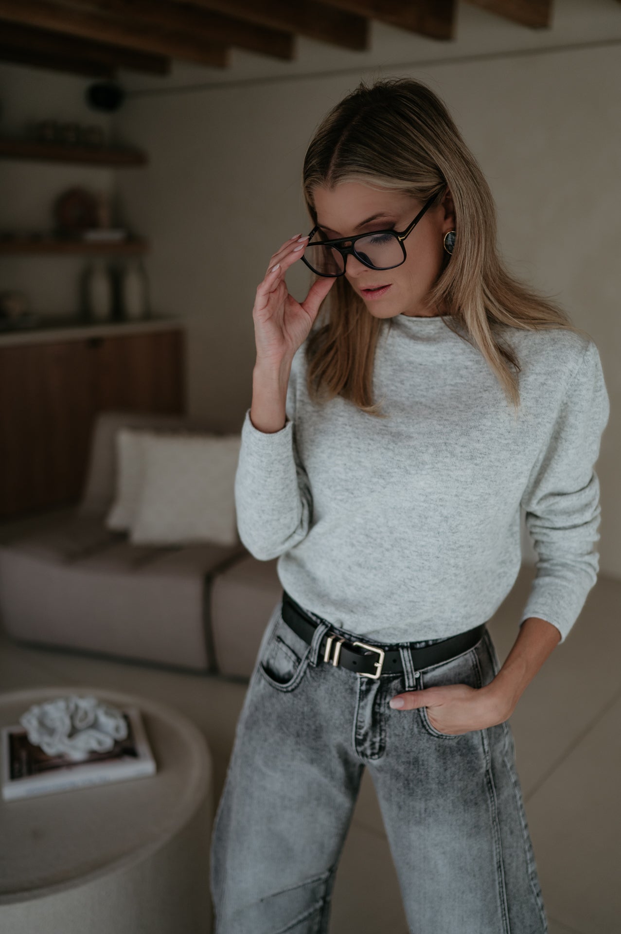 Sala top I Light Grey - Wild Souls by JV® - Knits