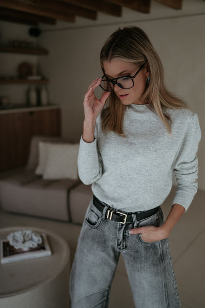 Sala top I Light Grey - Wild Souls by JV® - Knits