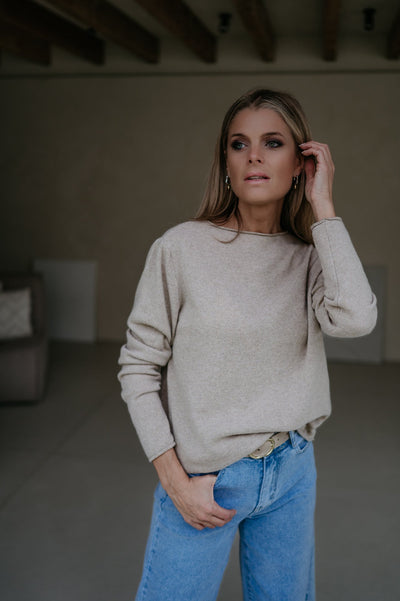 Sala top I Taupe - Wild Souls by JV® - Knits