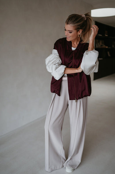 Salento bomber jacket I Burgundy - Wild Souls by JV® - Bomber Jackets