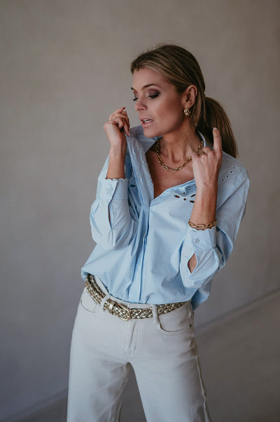 Scarico shirt I Blue - Wild Souls by JV® - Shirts