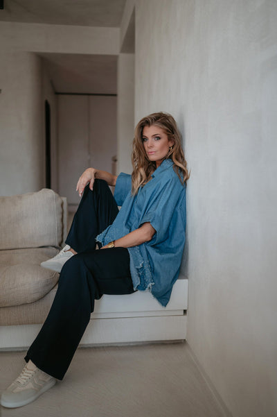 Scivola blouse I Blue - Wild Souls by JV® - Blouses