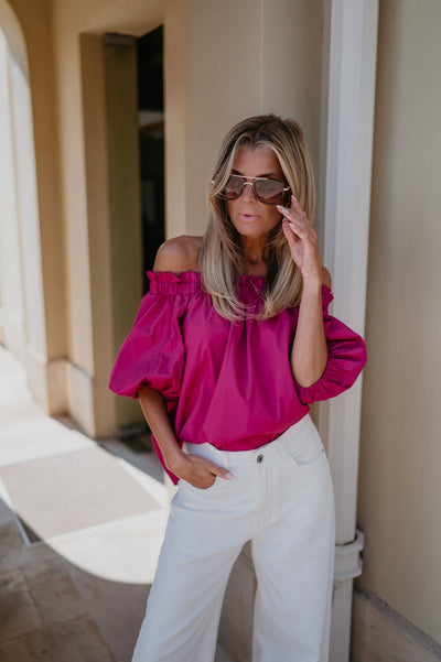 Scrisse top I Fuchsia - Wild Souls by JV® - Tops