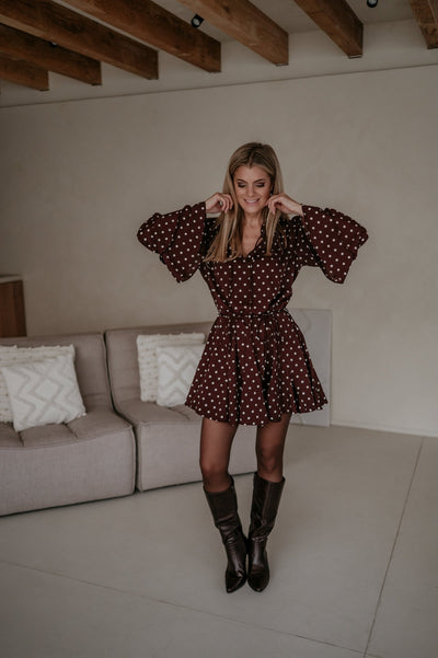 Sepolto dress I Chocolate Brown - Wild Souls by JV® - Dresses