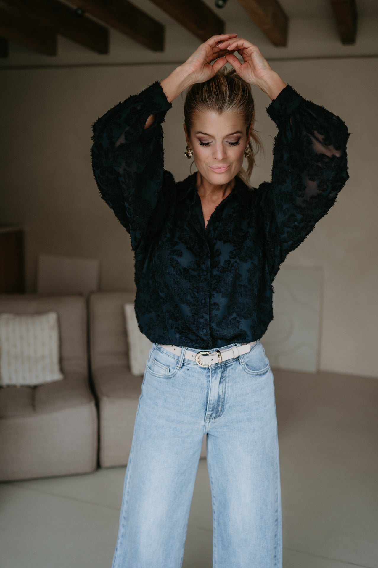 Serata blouse I Blue - Wild Souls by JV® - Blouses