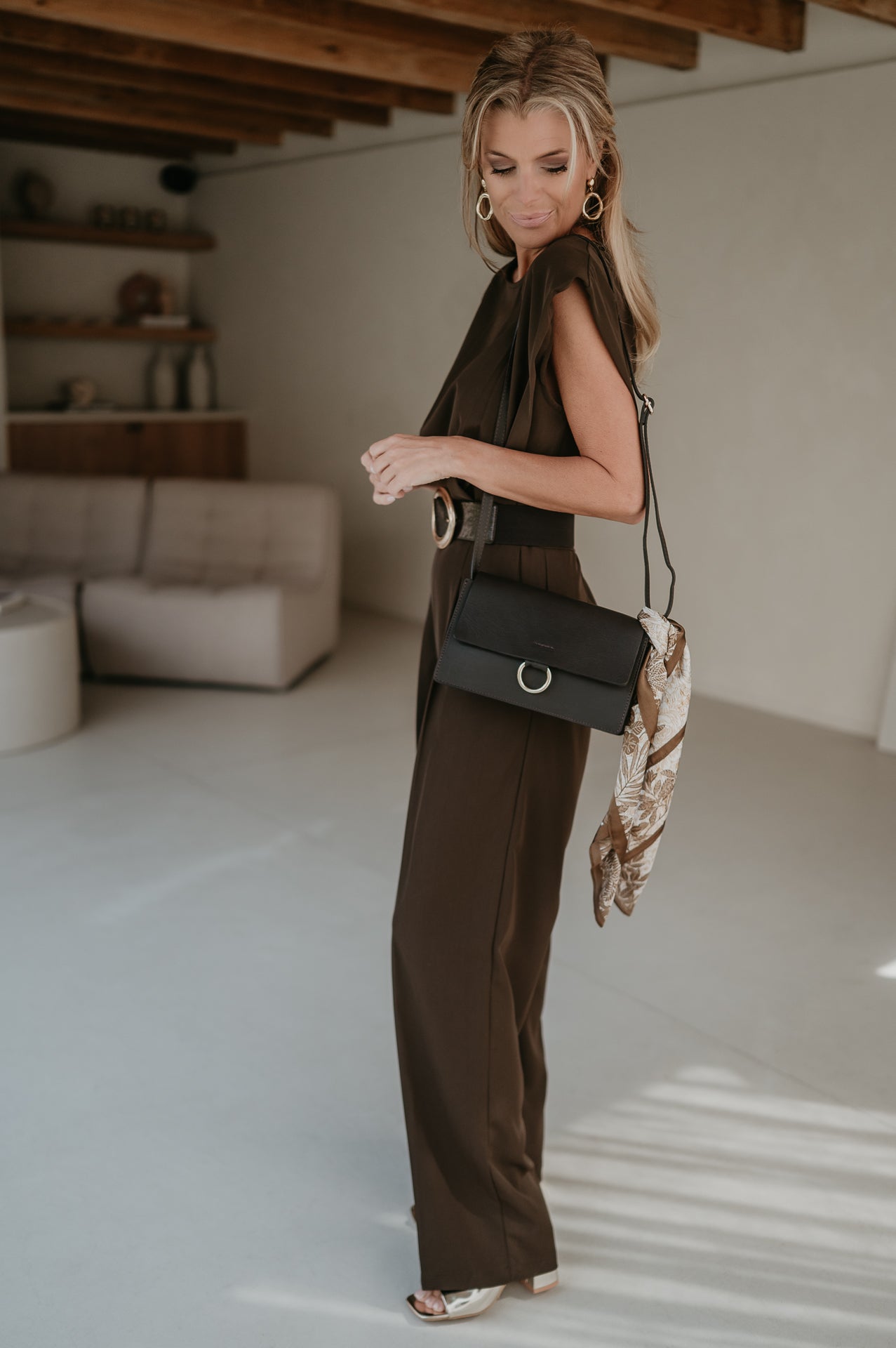 Sfinito jumpsuit I Chocolate Brown - Wild Souls by JV® - Jumpsuits