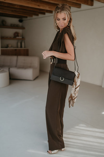 Sfinito jumpsuit I Chocolate Brown - Wild Souls by JV® - Jumpsuits