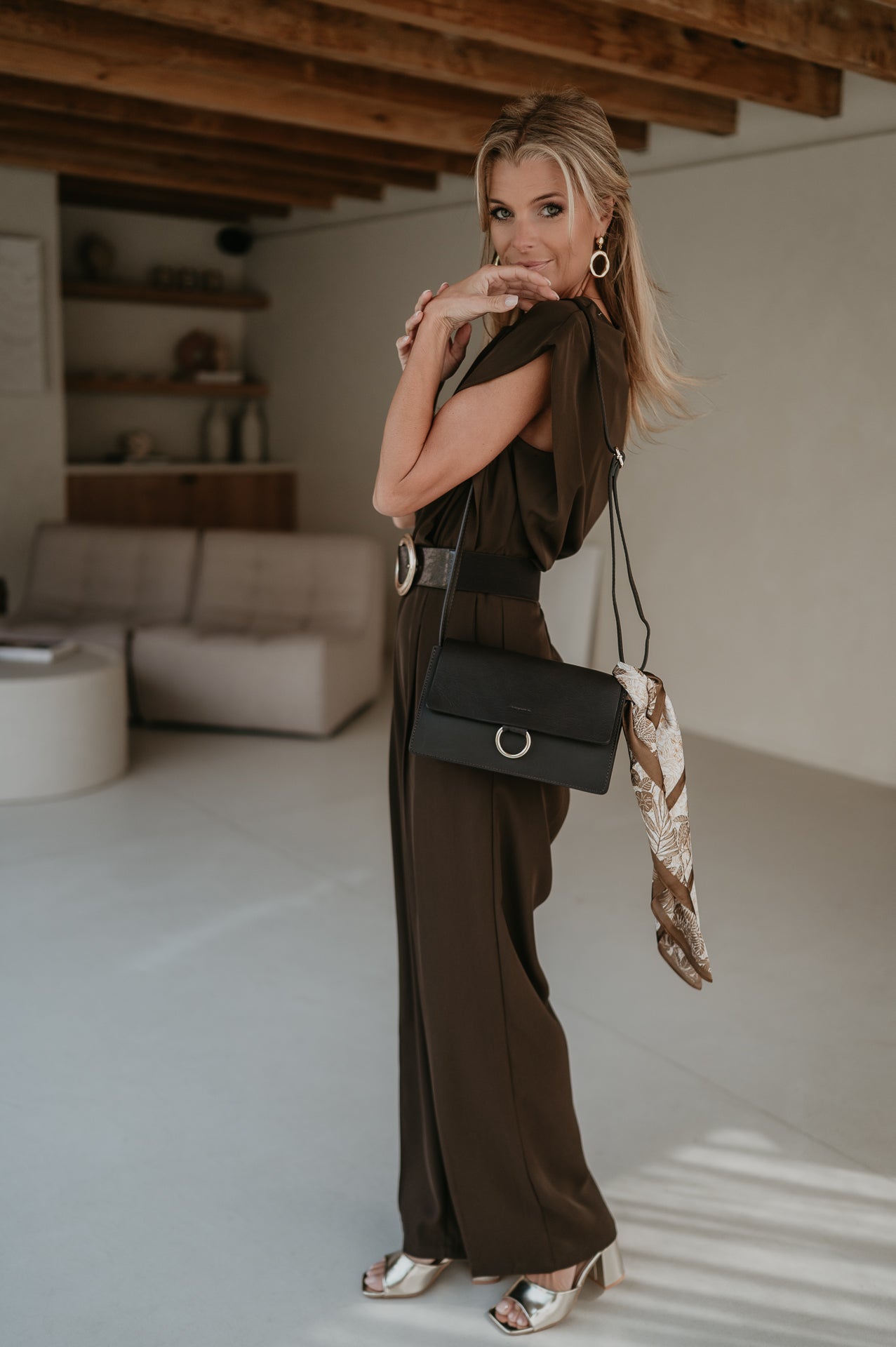 Sfinito jumpsuit I Chocolate Brown - Wild Souls by JV® - Jumpsuits