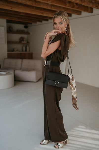 Sfinito jumpsuit I Chocolate Brown - Wild Souls by JV® - Jumpsuits