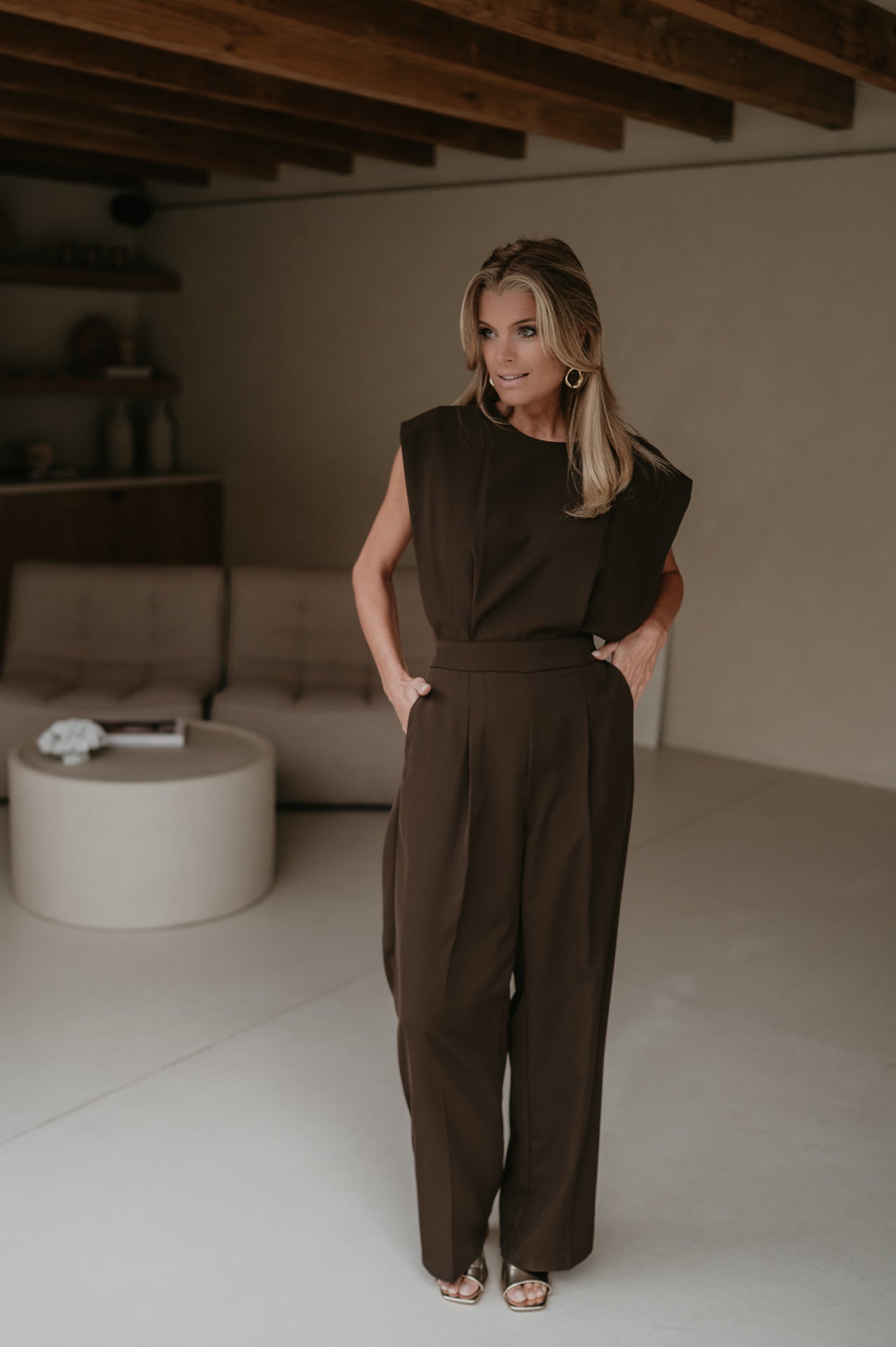 Sfinito jumpsuit I Chocolate Brown - Wild Souls by JV® - Jumpsuits