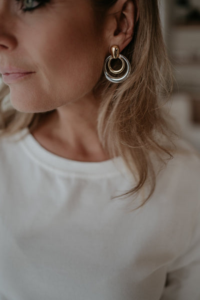 Soavita earrings I Gold & Silver - Wild Souls by JV® - Earrings