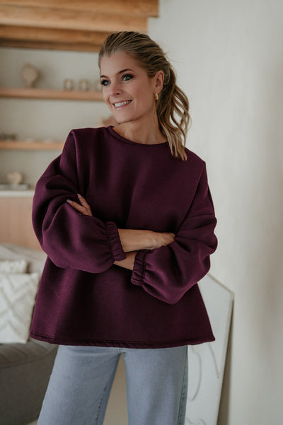 Solido sweater 'HELDIN' I Burgundy - Wild Souls by JV® - 