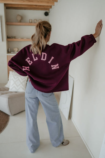 Solido sweater 'HELDIN' I Burgundy - Wild Souls by JV® - 