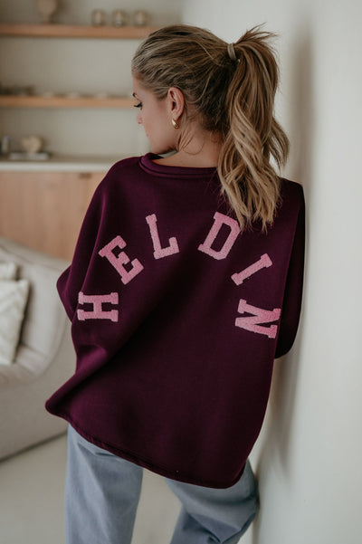 Solido sweater 'HELDIN' I Burgundy - Wild Souls by JV® - 